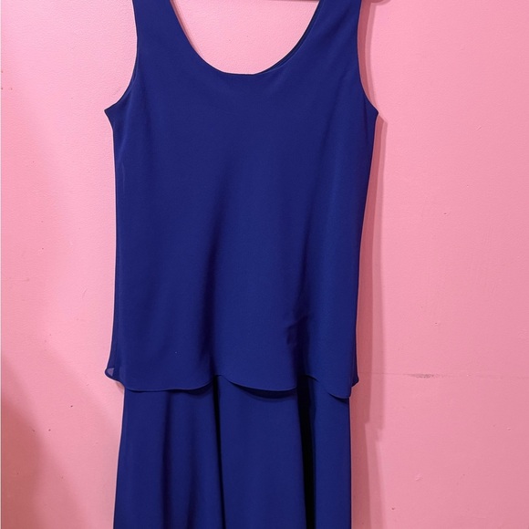 Patra Deep Blue Layered Midi Dress - Picture 2 of 4